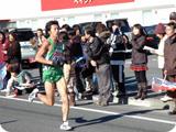 4区を力走する高田選手