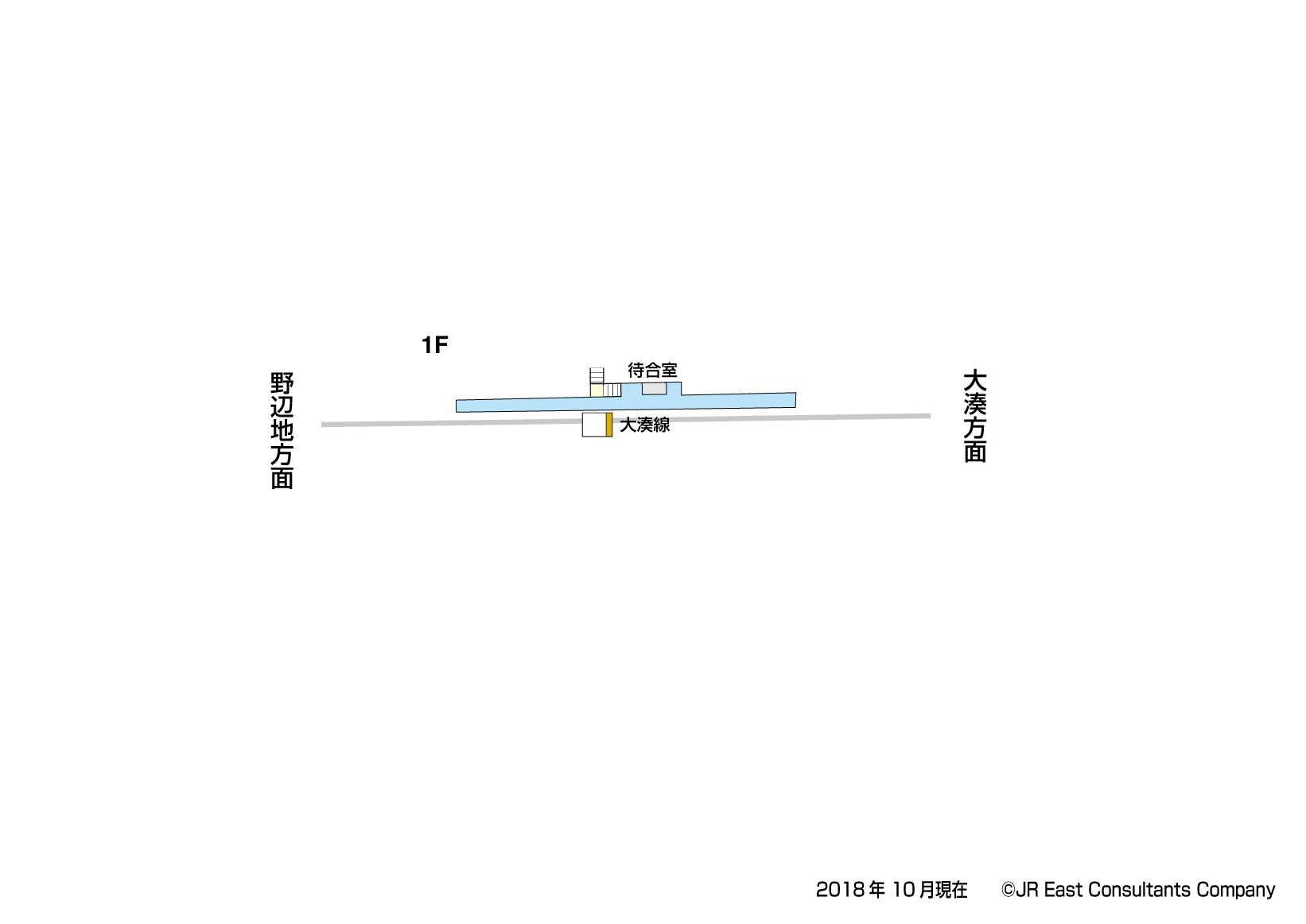 有戸駅　1F構内図