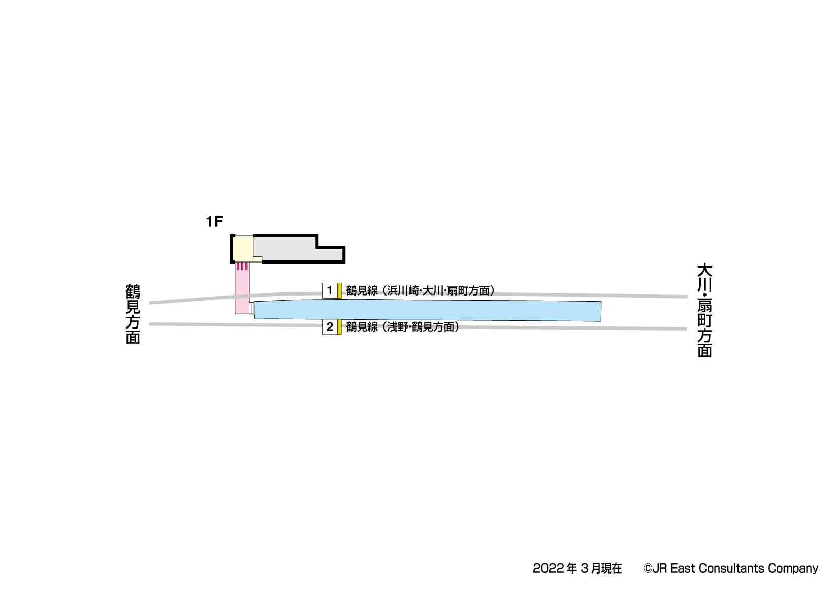 安善駅　1F構内図