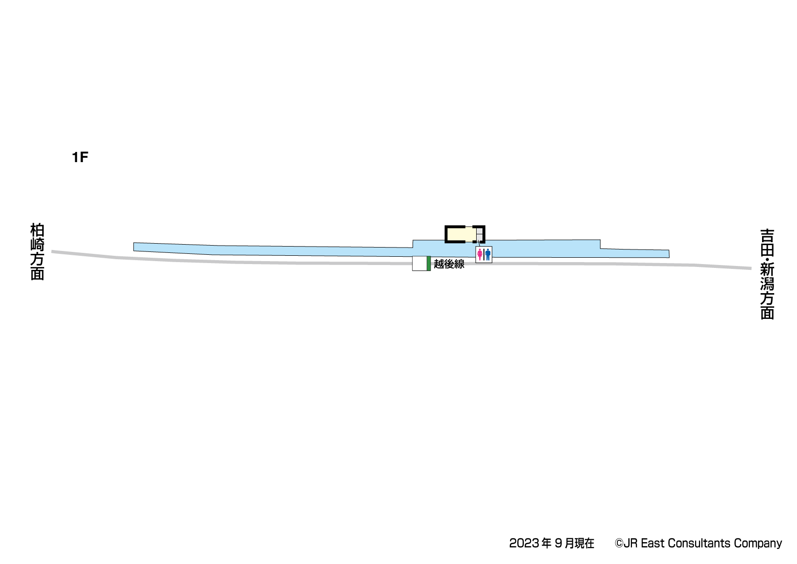 石地駅　1F構内図