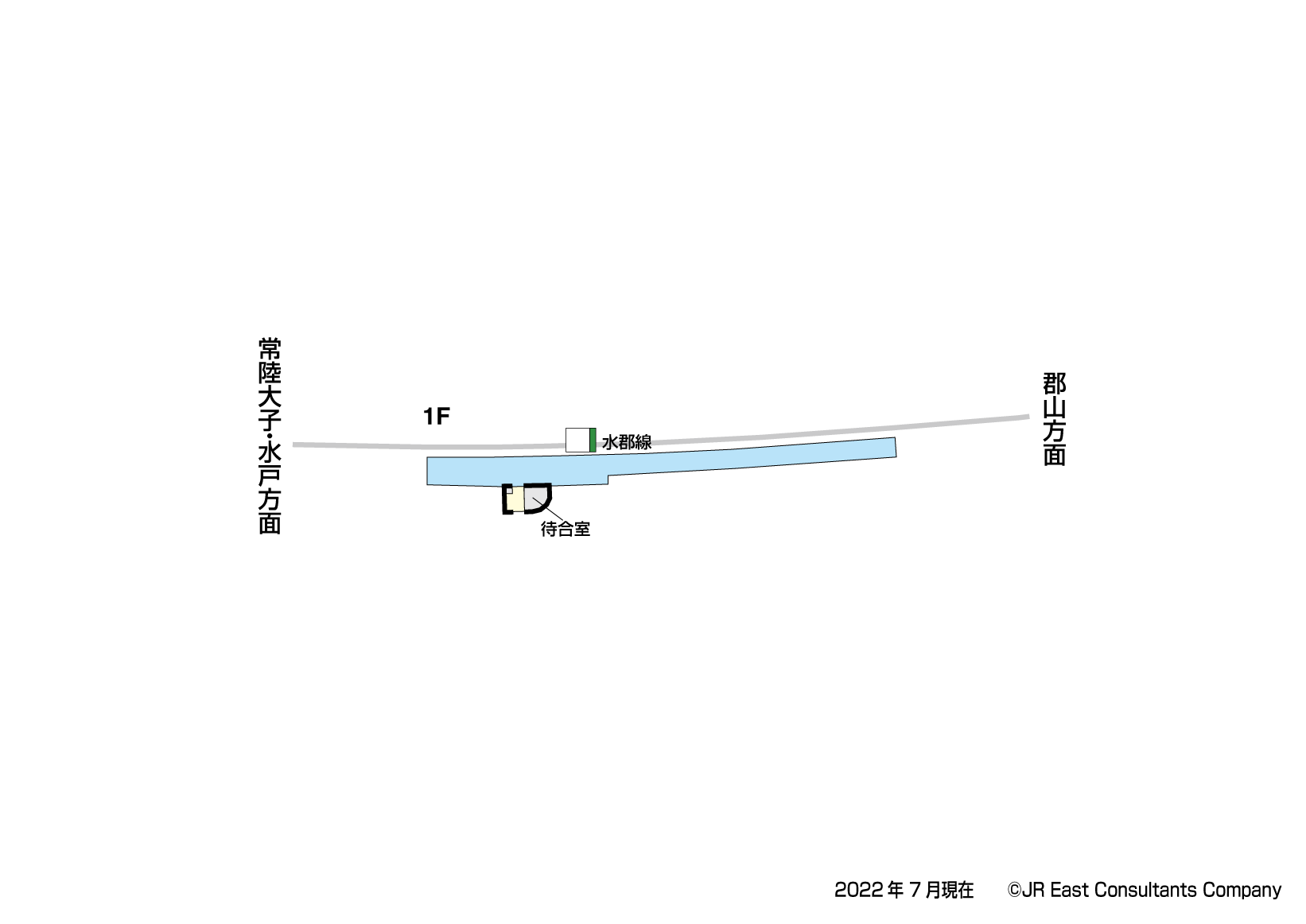 泉郷駅 1F構内図
