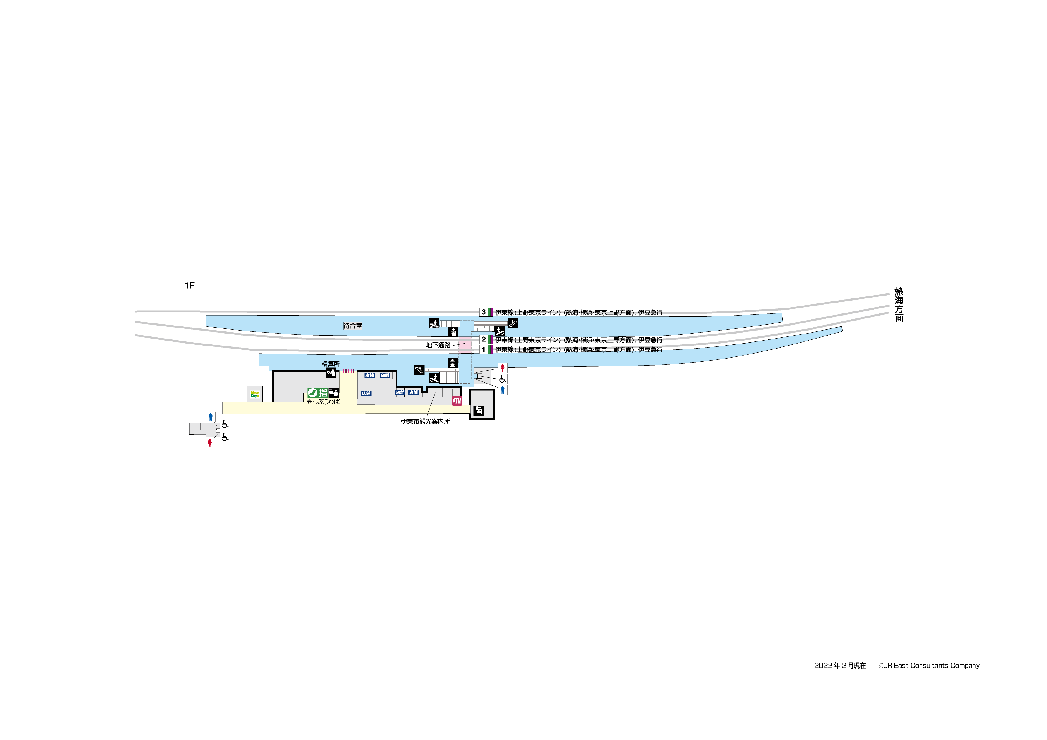 Jr東日本 駅構内図 伊東駅