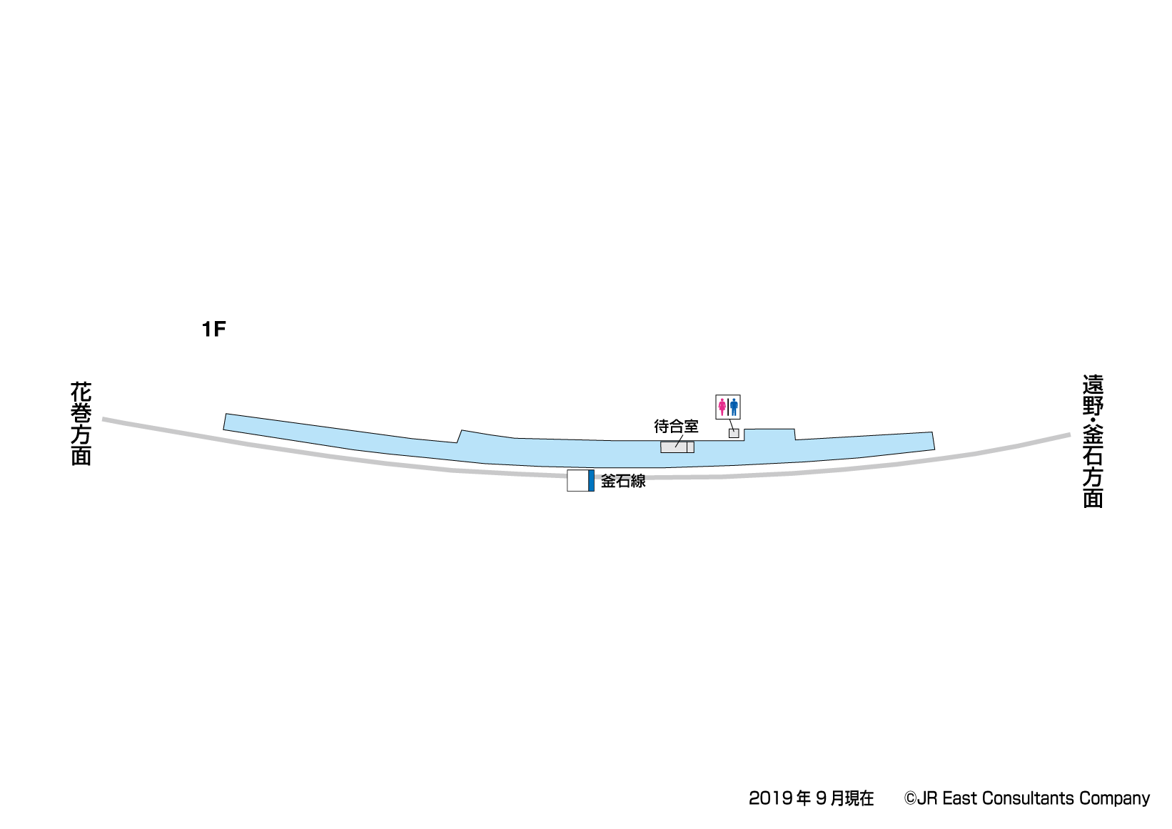 岩根橋駅　1F構内図