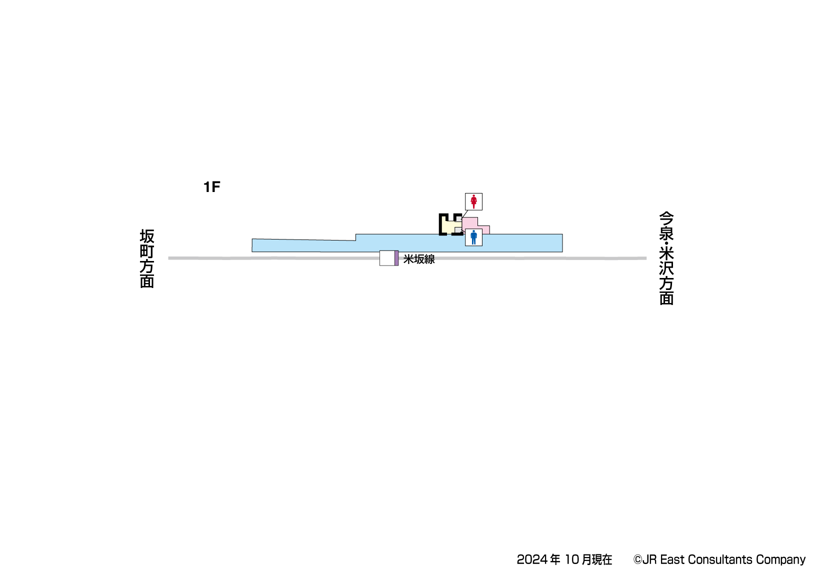 越後大島駅　1F構内図