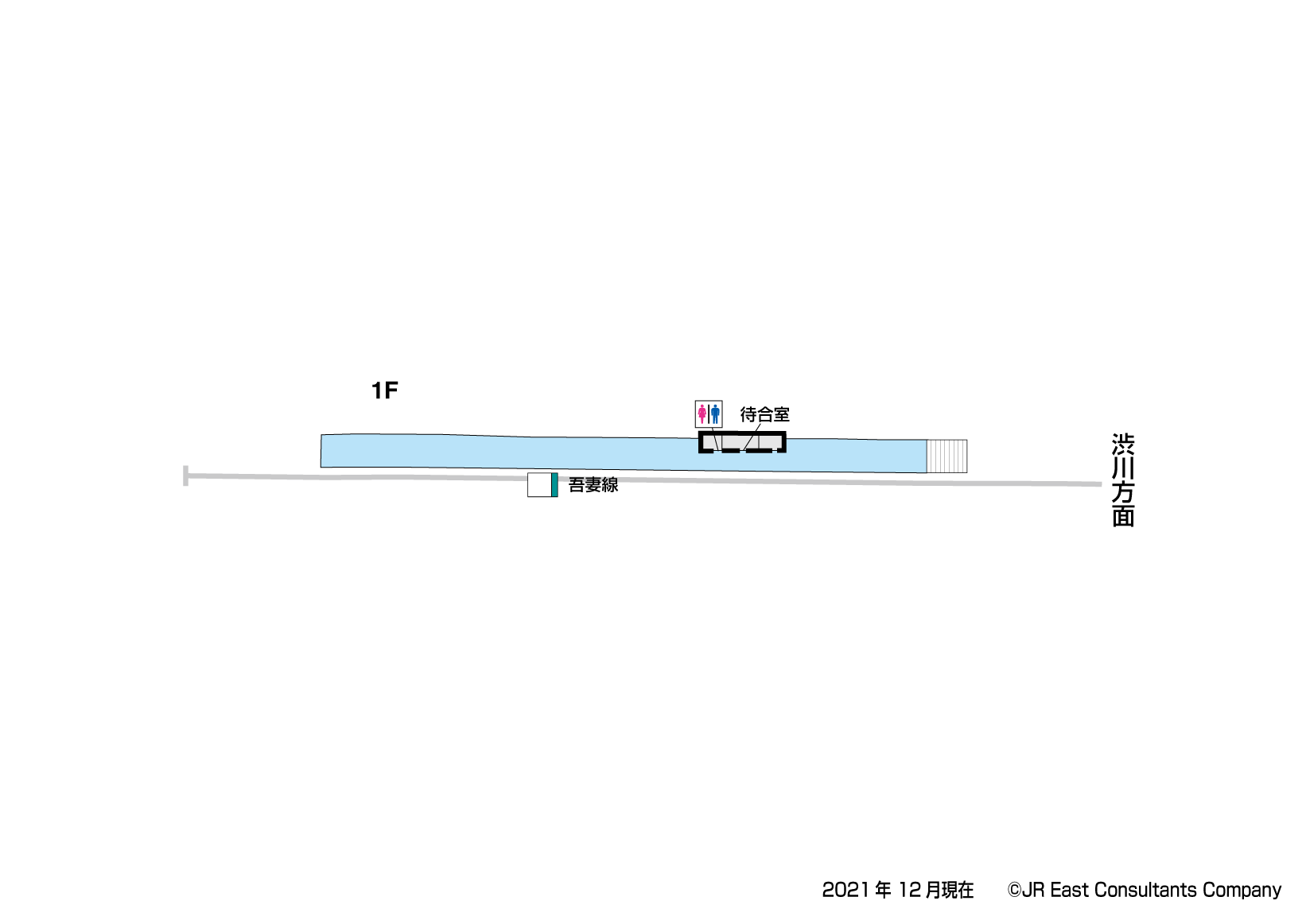 大前駅　1F構内図