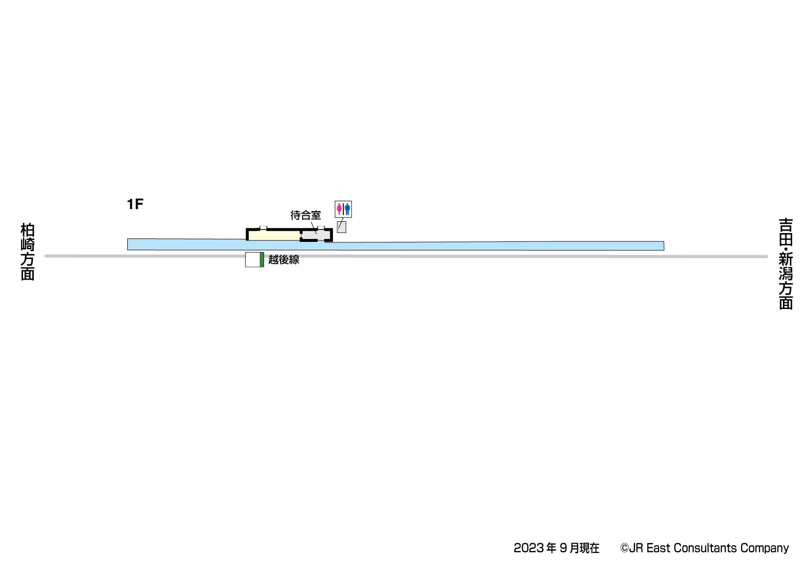 小木ノ城駅　1F構内図