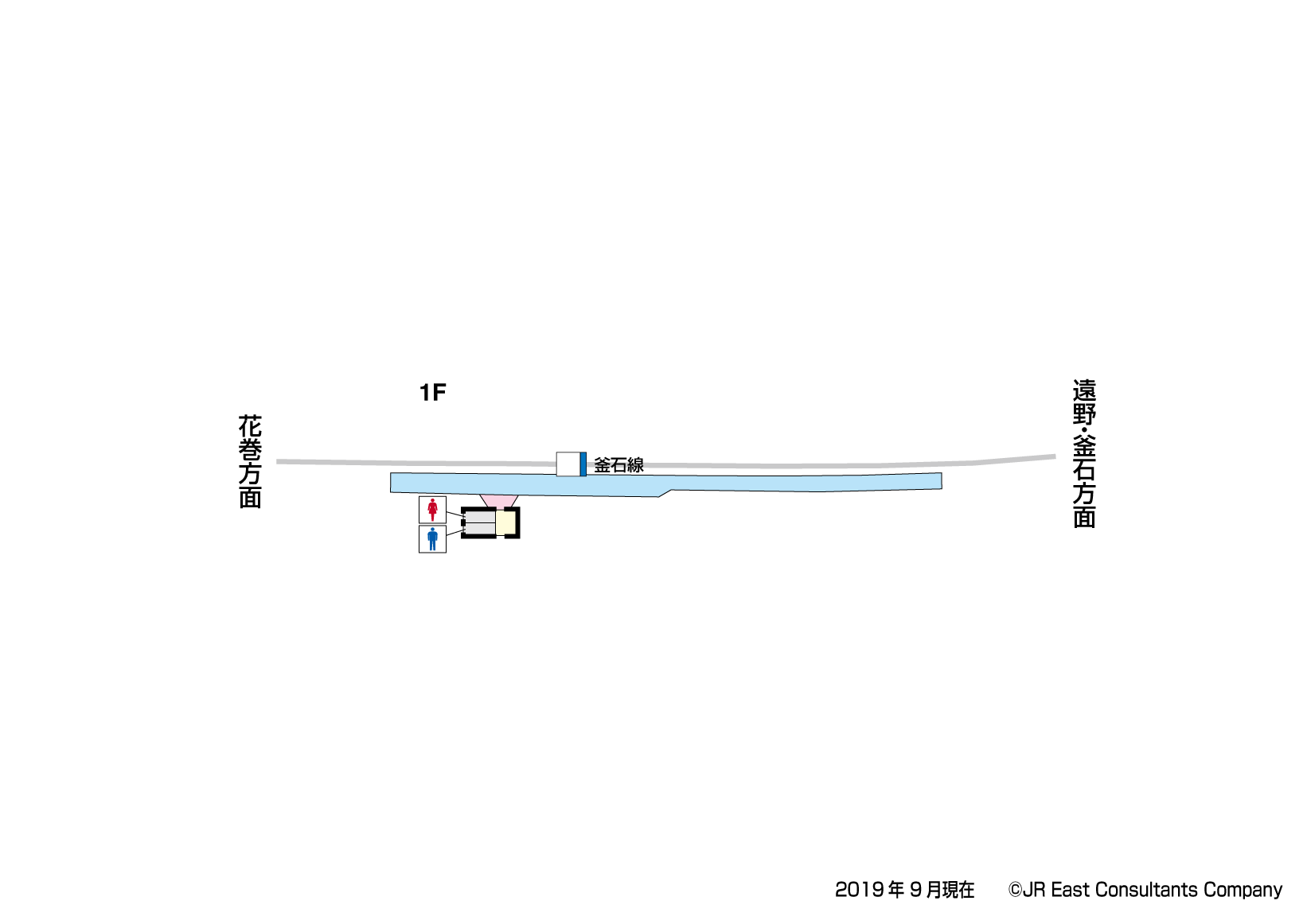 柏木平駅　1F構内図