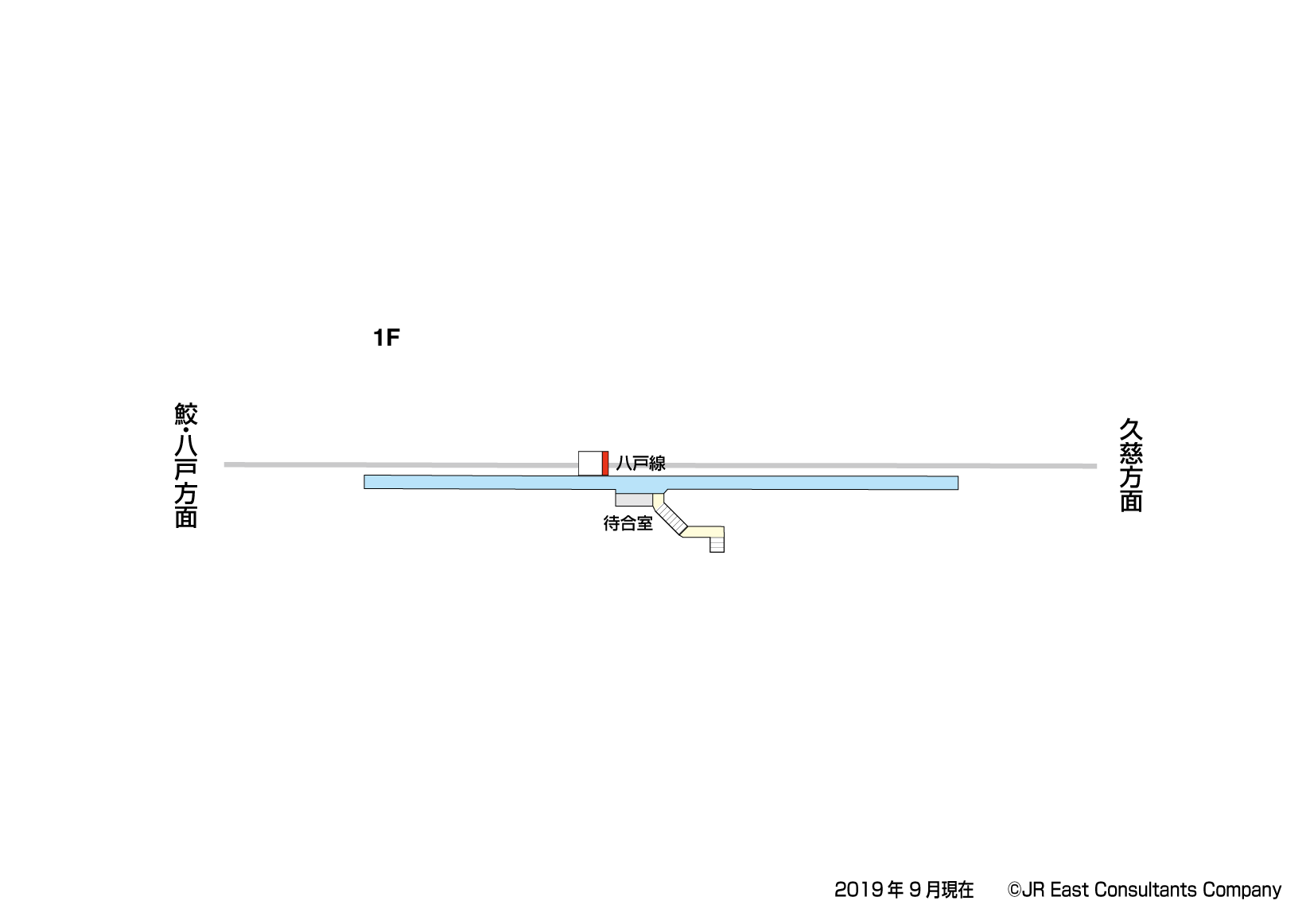 金浜駅　1F構内図