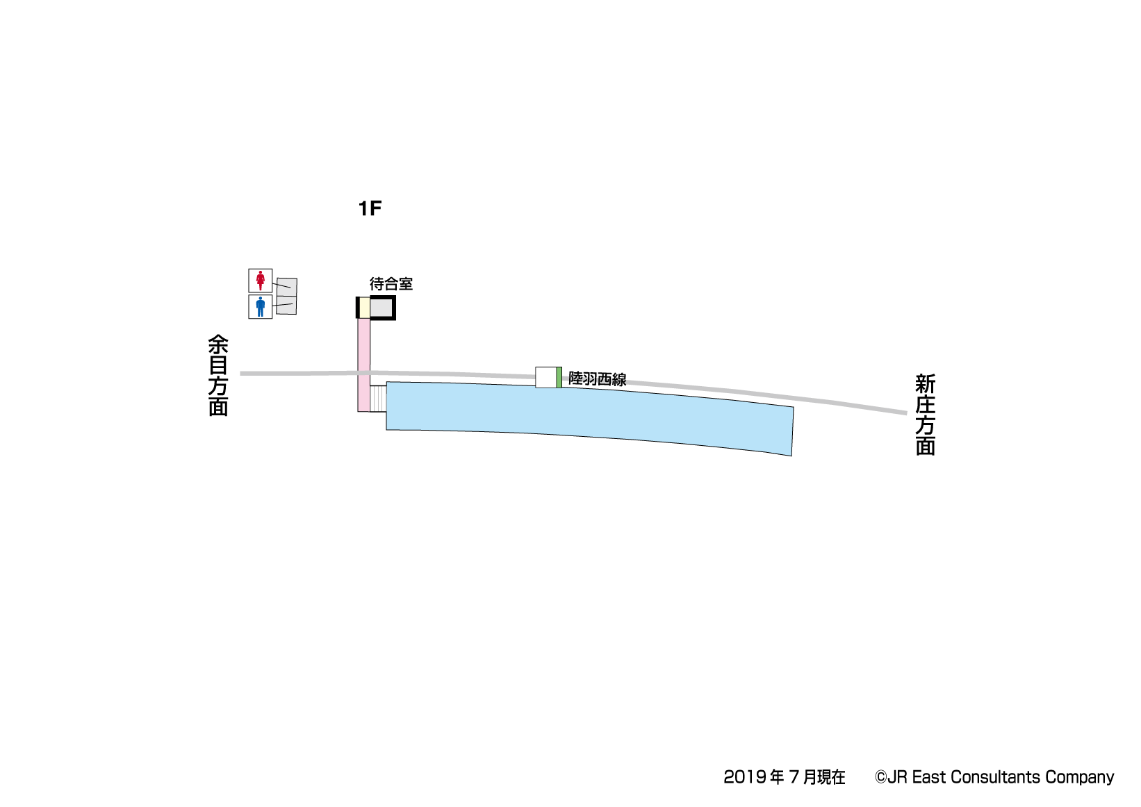 清川駅　1F構内図