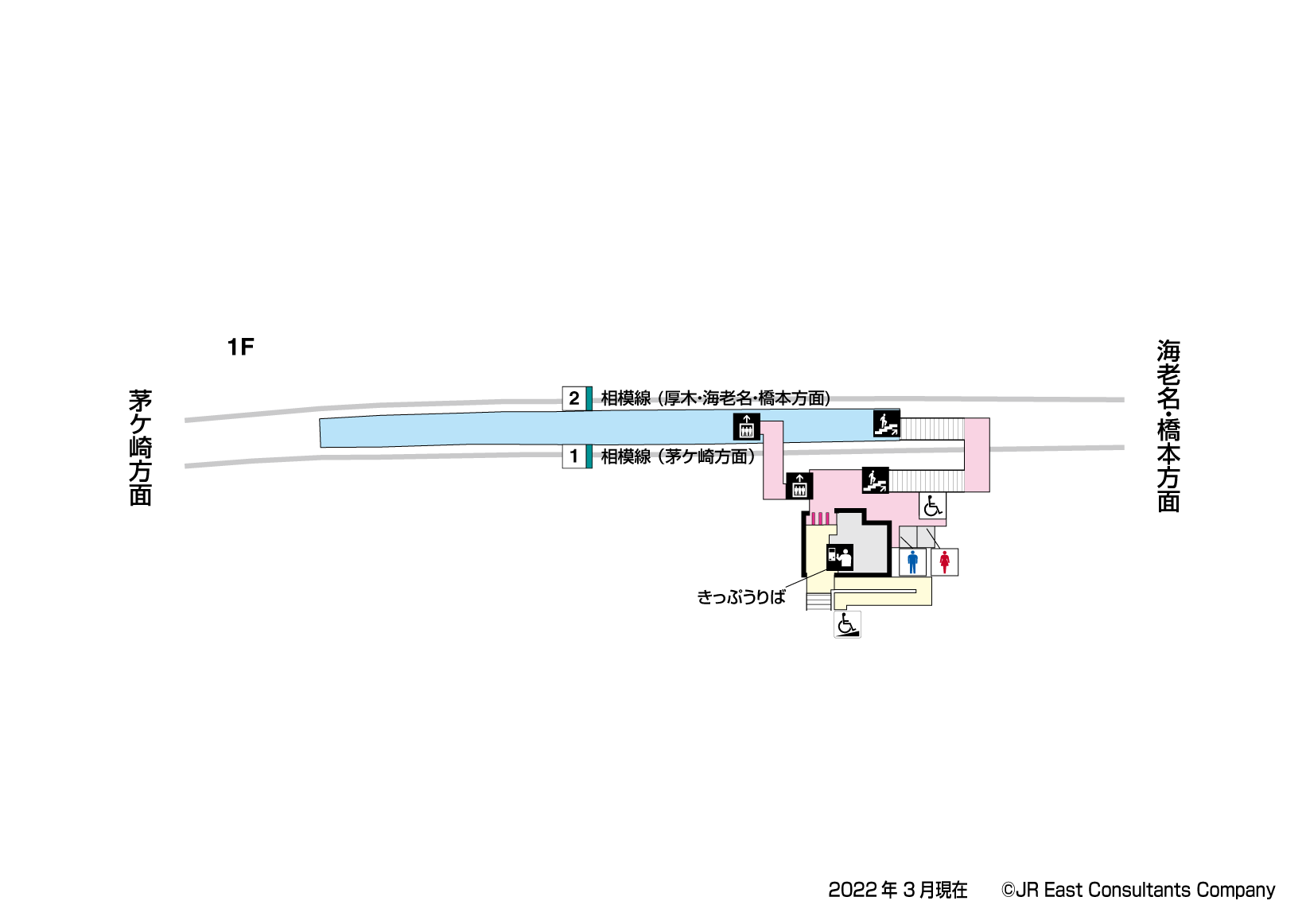 倉見駅　1F構内図