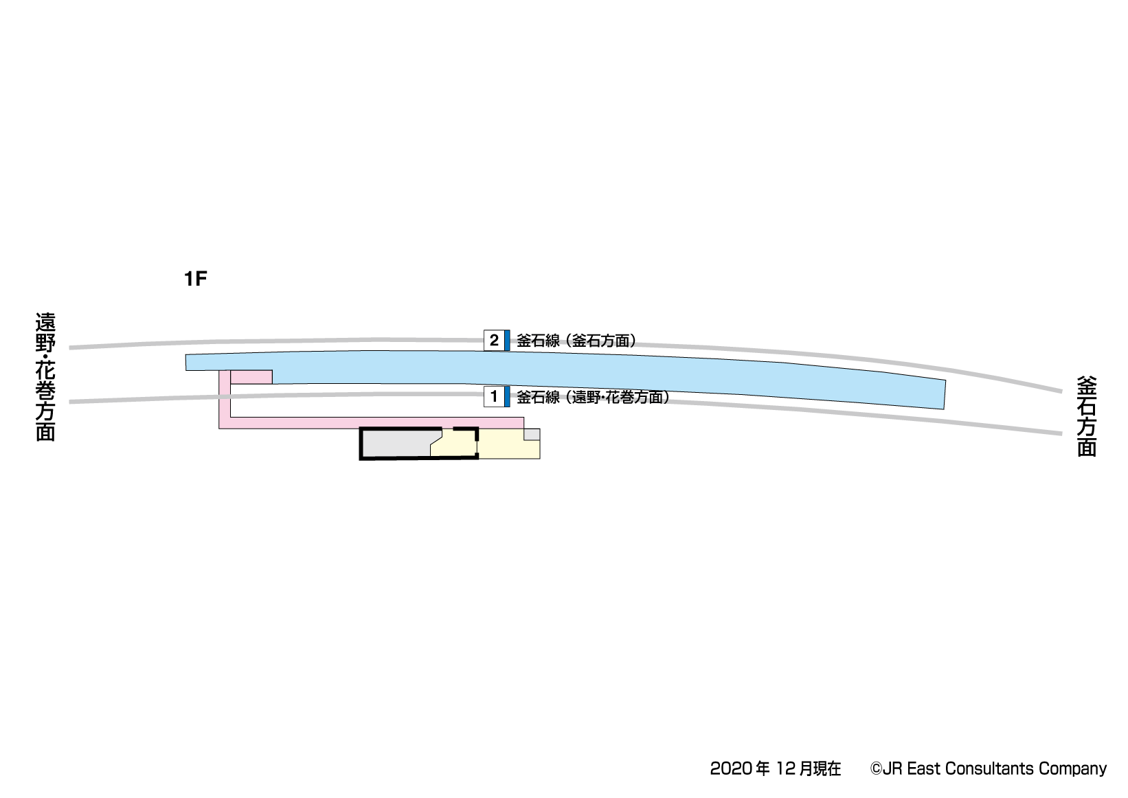 小佐野駅　1F構内図