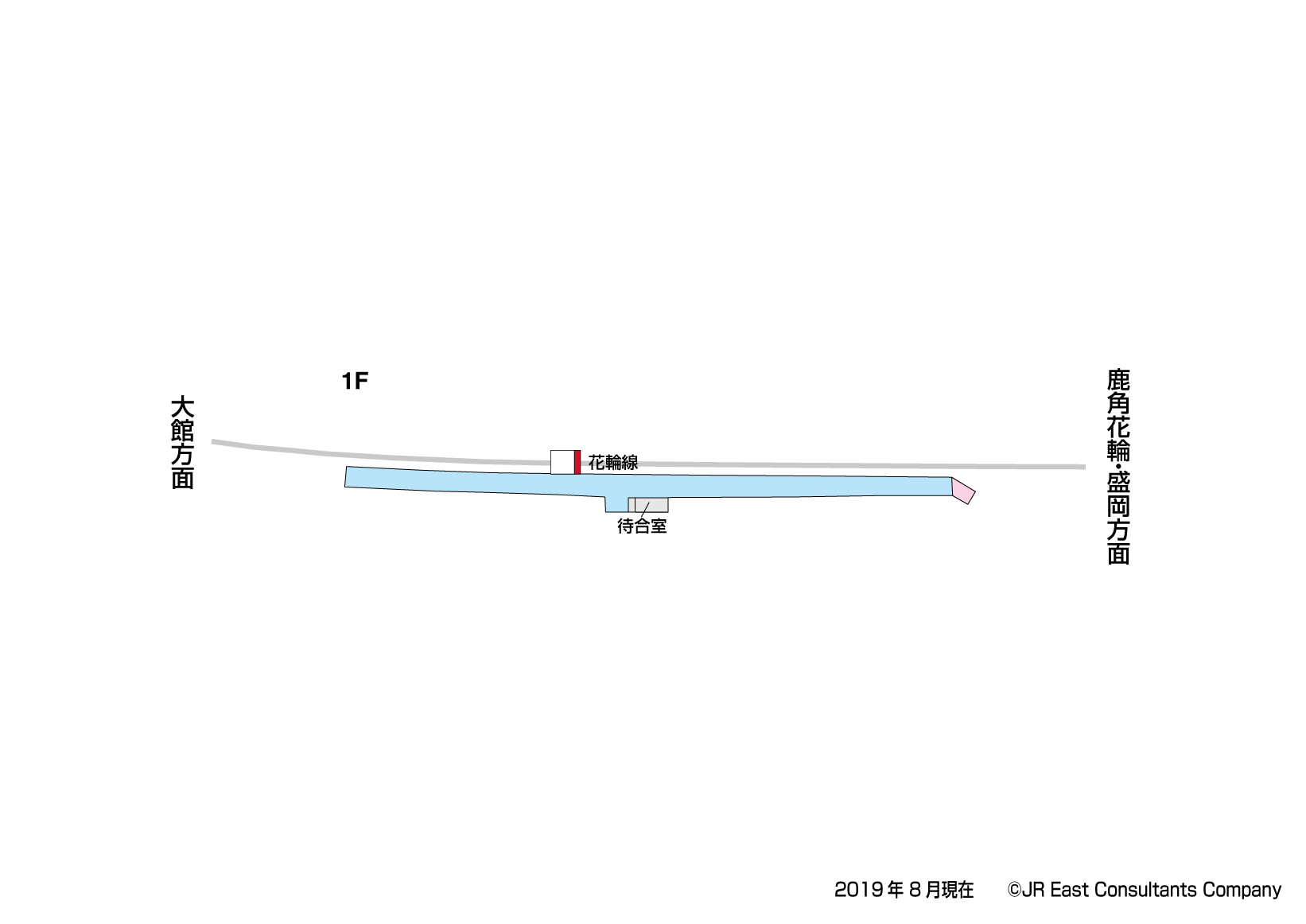 沢尻駅　1F構内図