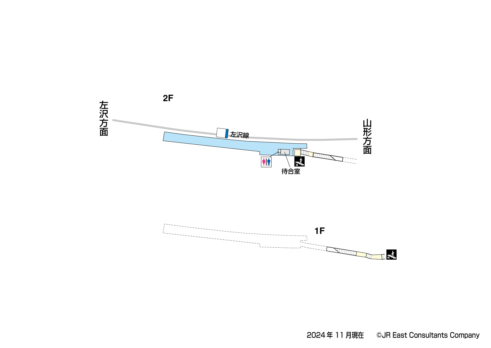 柴橋駅　1F構内図