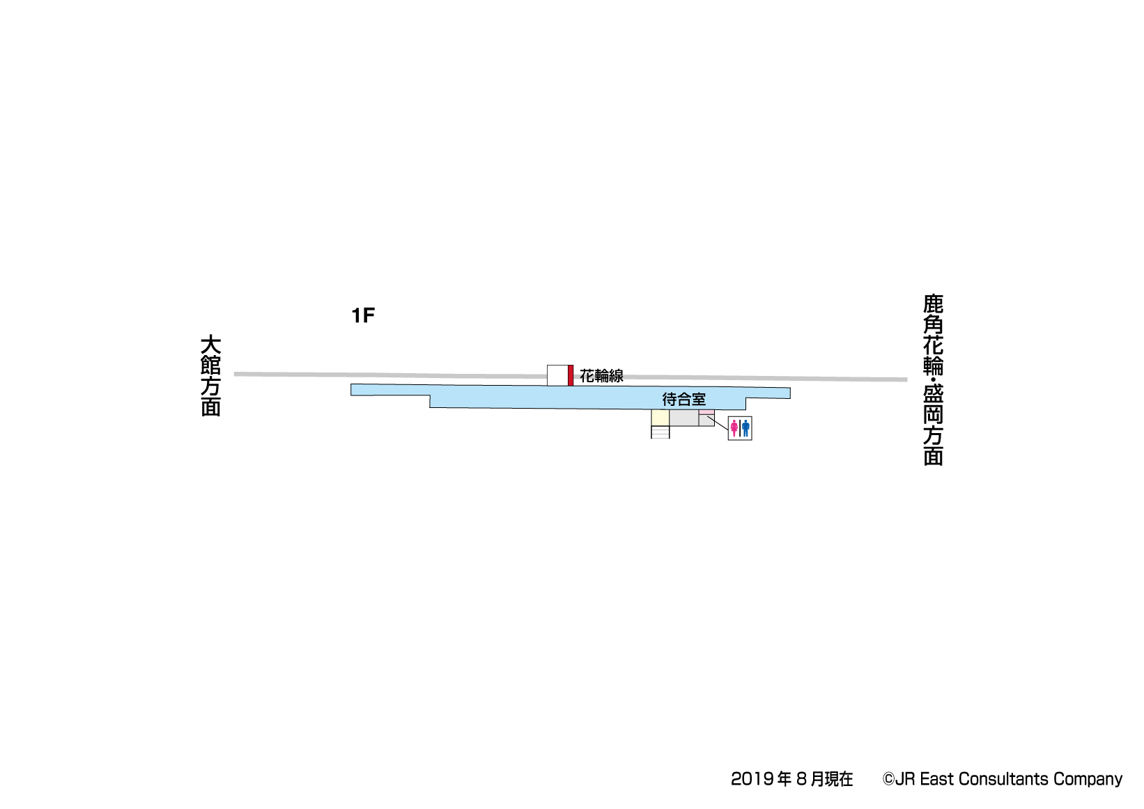 柴平駅　1F構内図