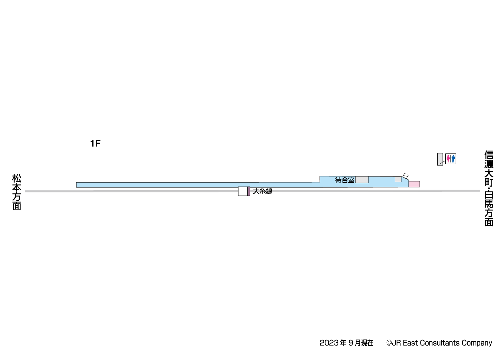 島高松駅　1F構内図