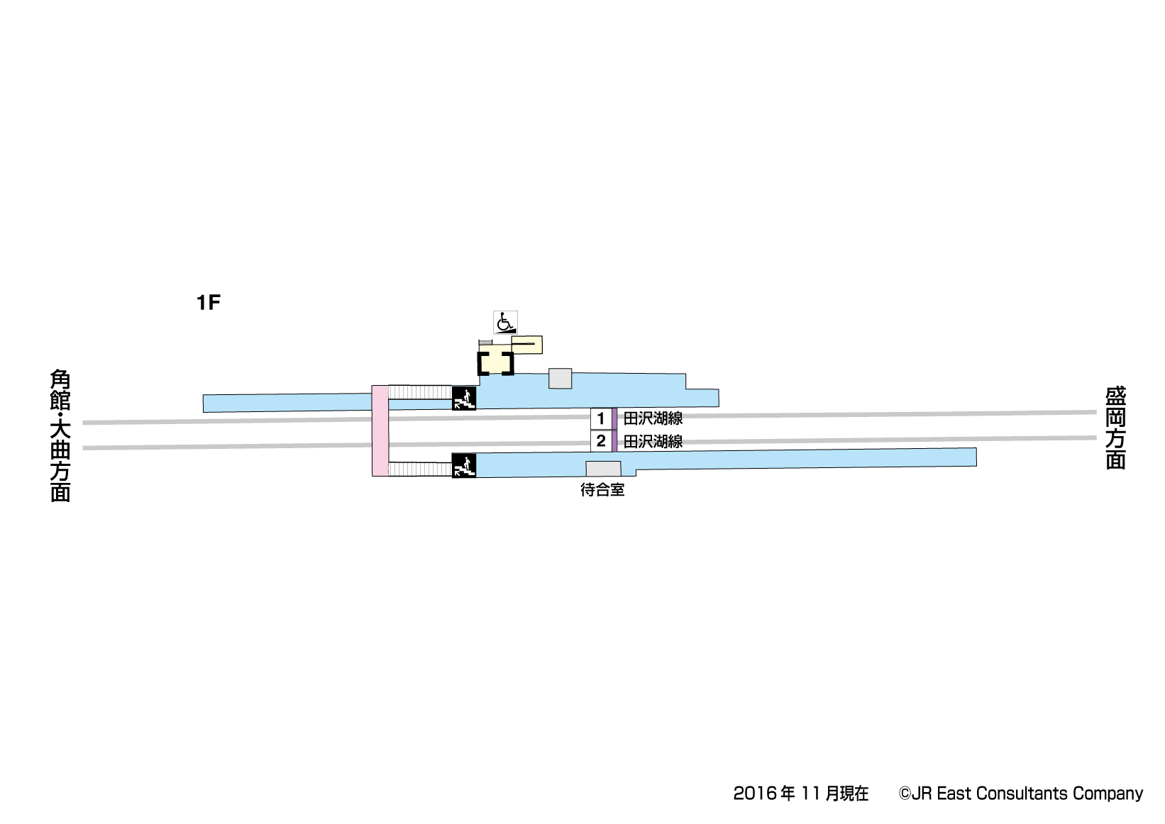 神代駅　1F構内図