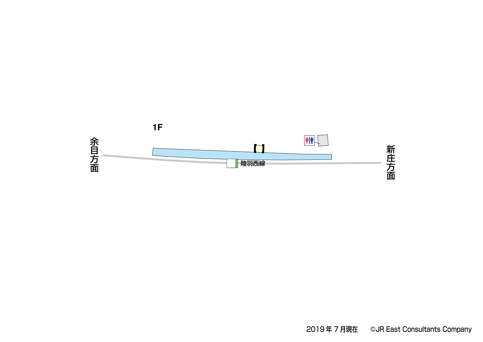 高屋駅　1F構内図