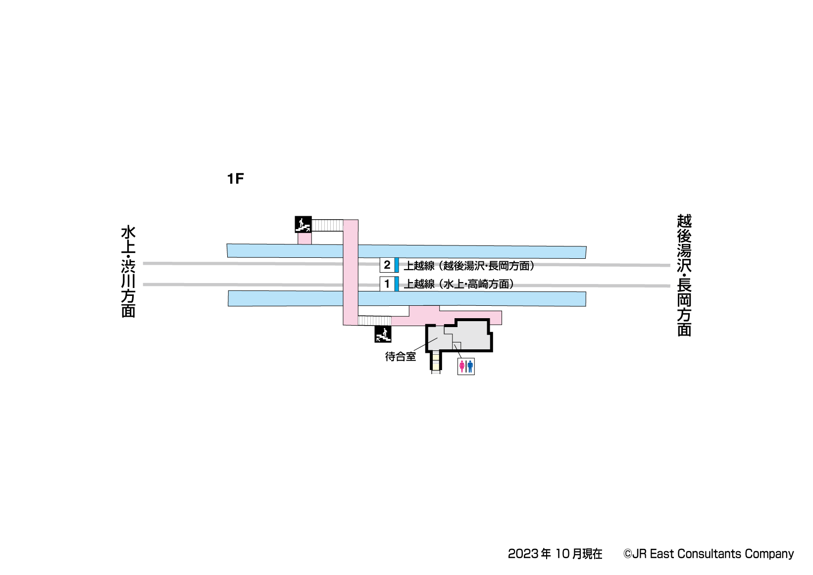 土樽駅　1F構内図