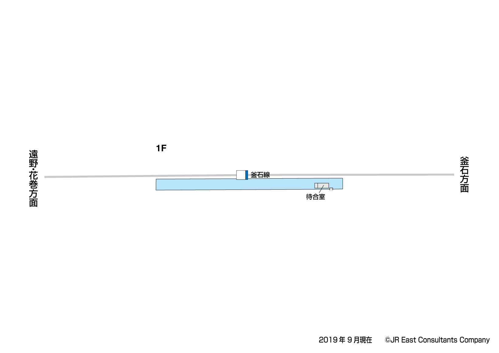 洞泉駅　1F構内図