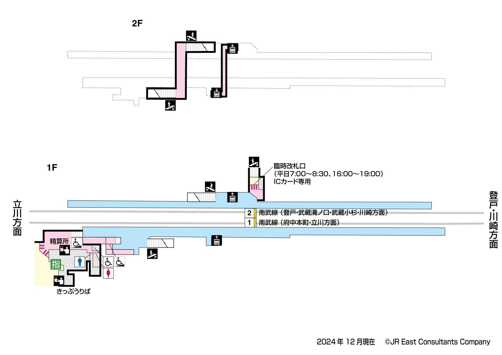 Jr東日本 駅構内図 中野島駅