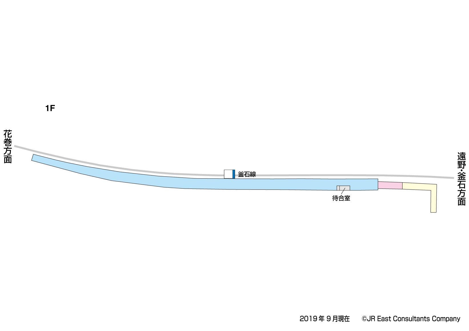 晴山駅　1F構内図