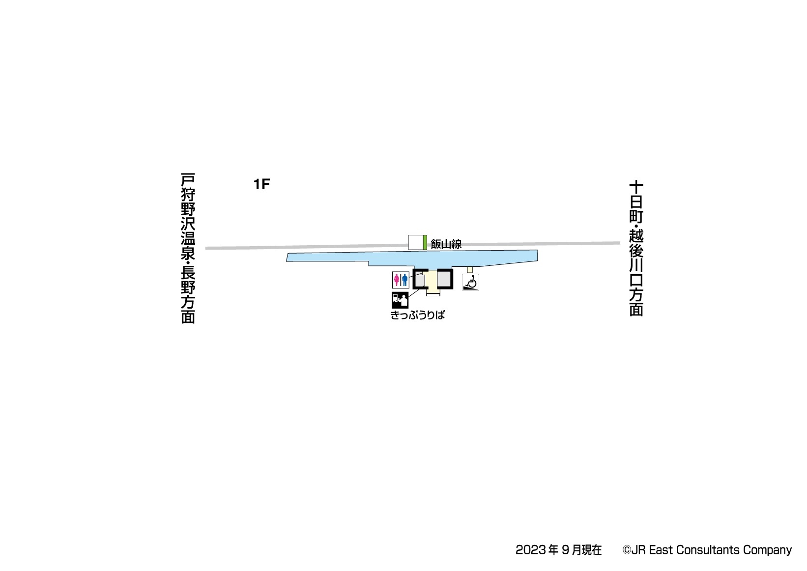 平滝駅　1F構内図