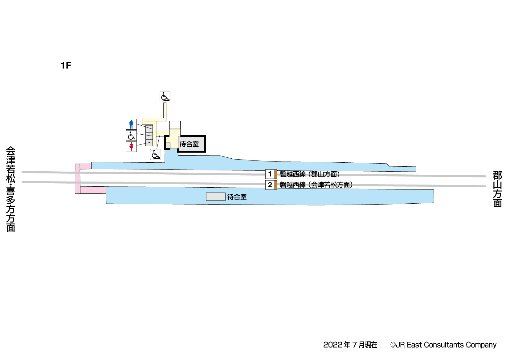 広田駅　1F構内図