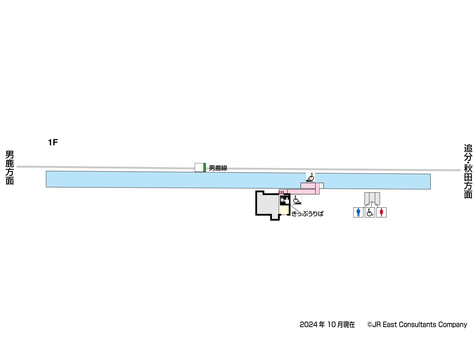 船越駅　1F構内図