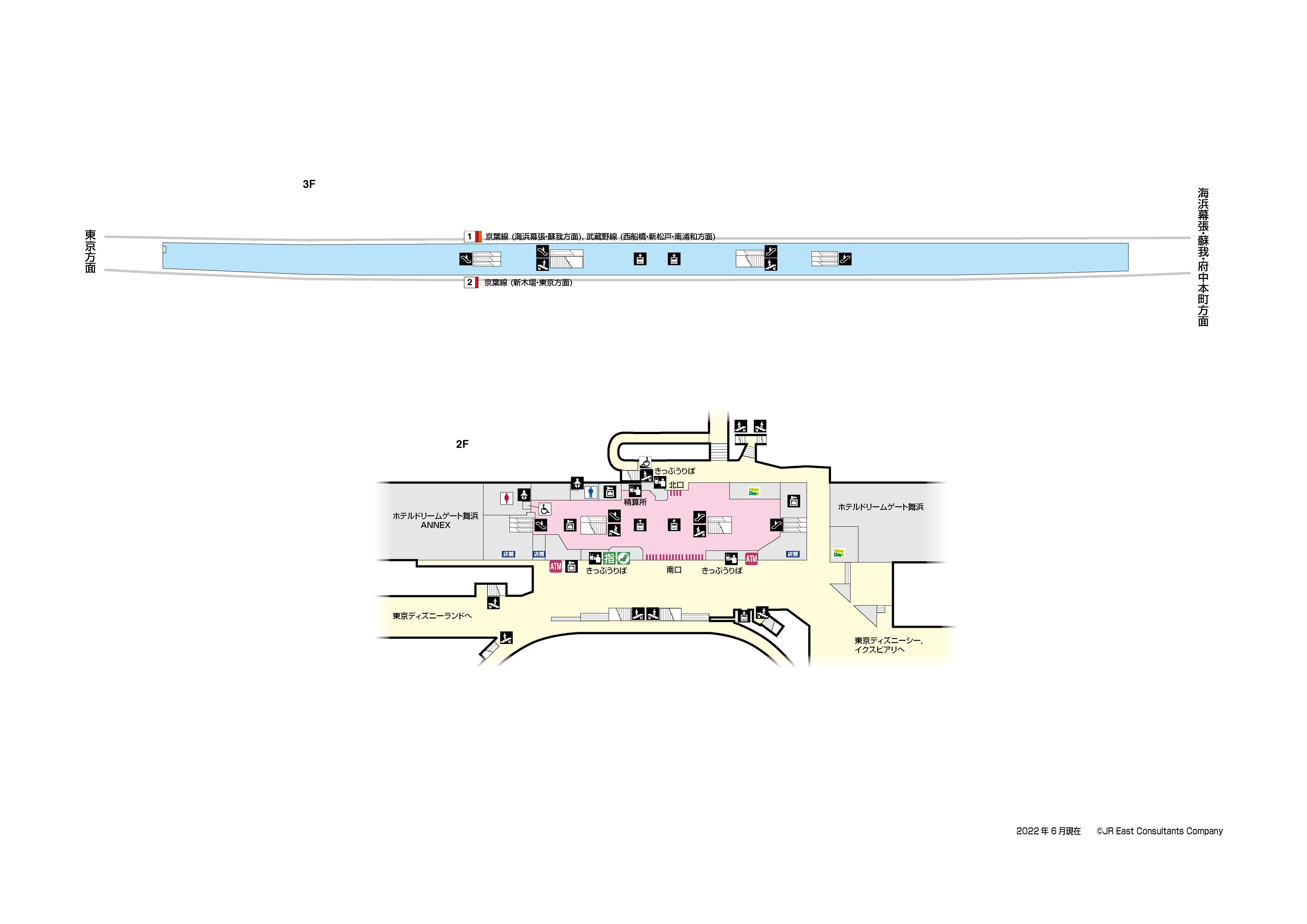 Jr東日本 駅構内図 舞浜駅