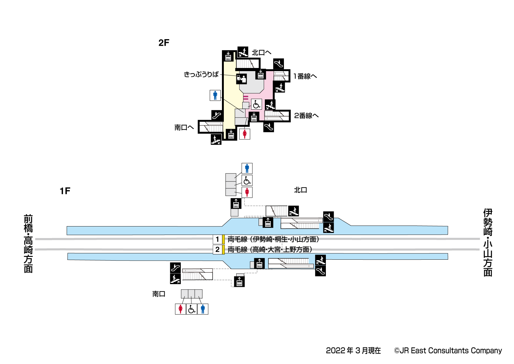 Jr東日本 駅構内図 前橋大島駅