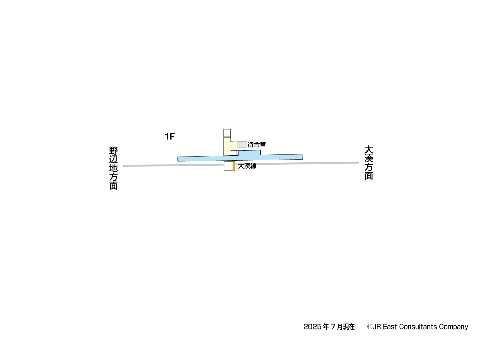有戸駅　1F構内図