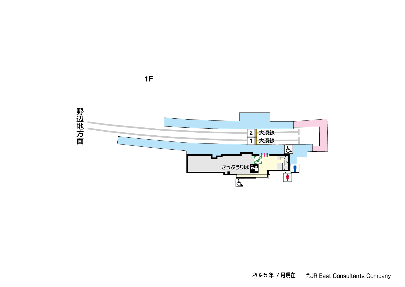 大湊駅　1F構内図