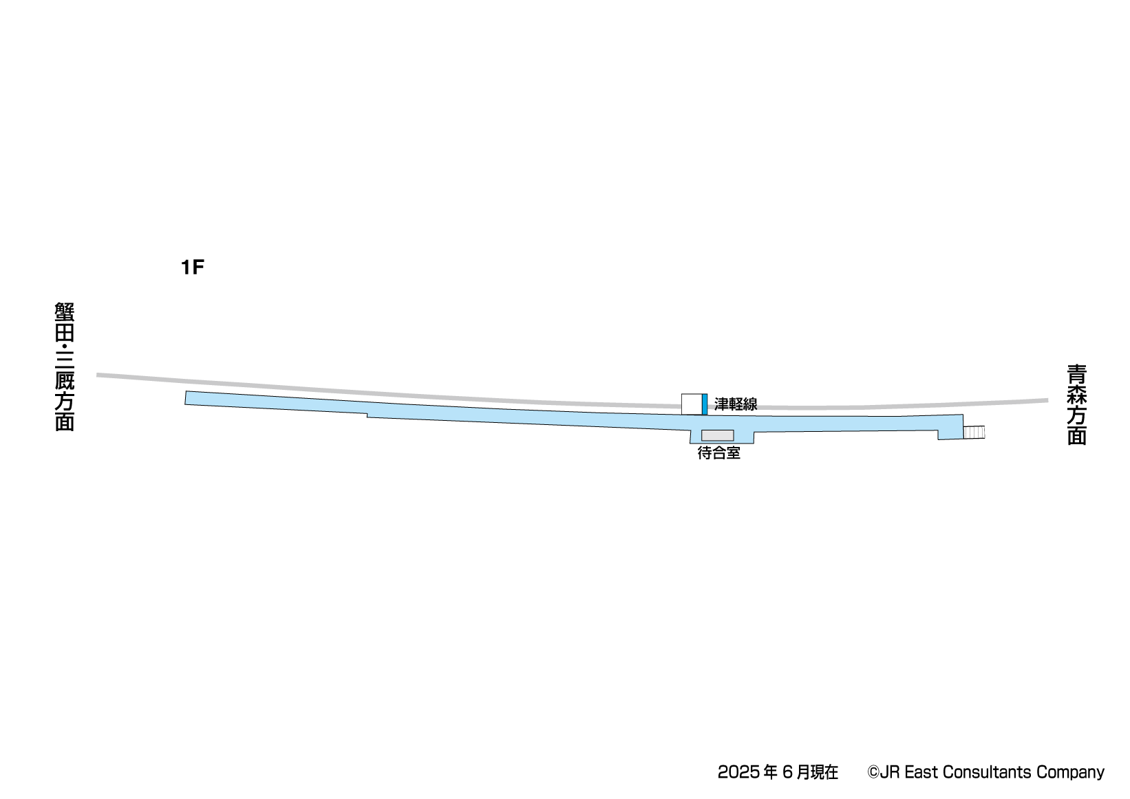 左堰駅　1F構内図