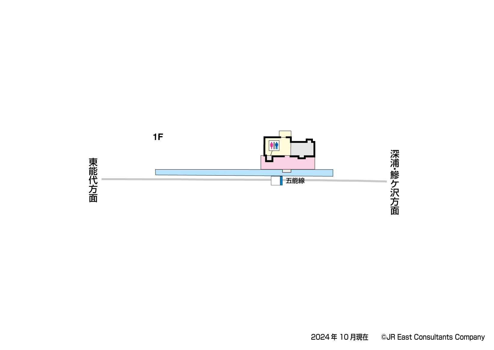 陸奥岩崎駅　1F構内図