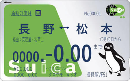 suica定期券大人用
