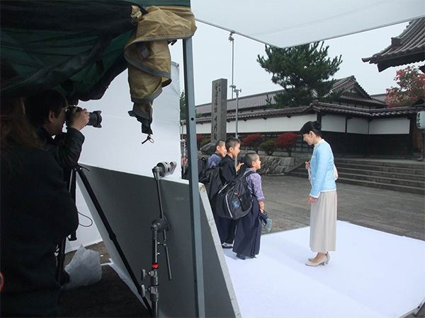 「日新館・南門」にて撮影