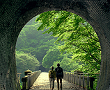 「アプトの道　めがね橋」の写真