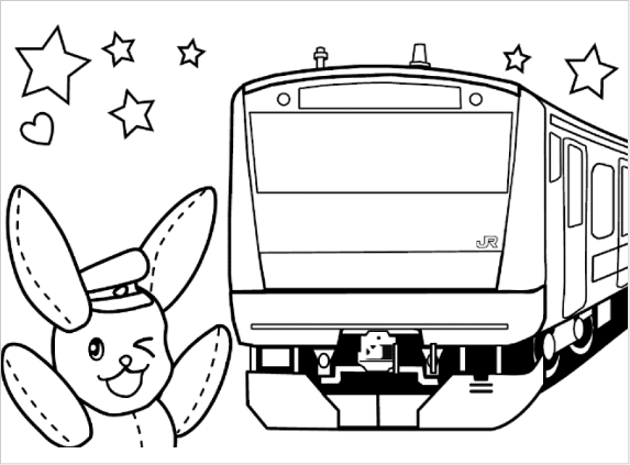 【100+】 塗り絵 電車 - ぬりえ、無料でダウンロードまたは印刷！