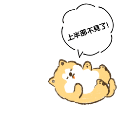 上半部不見了！