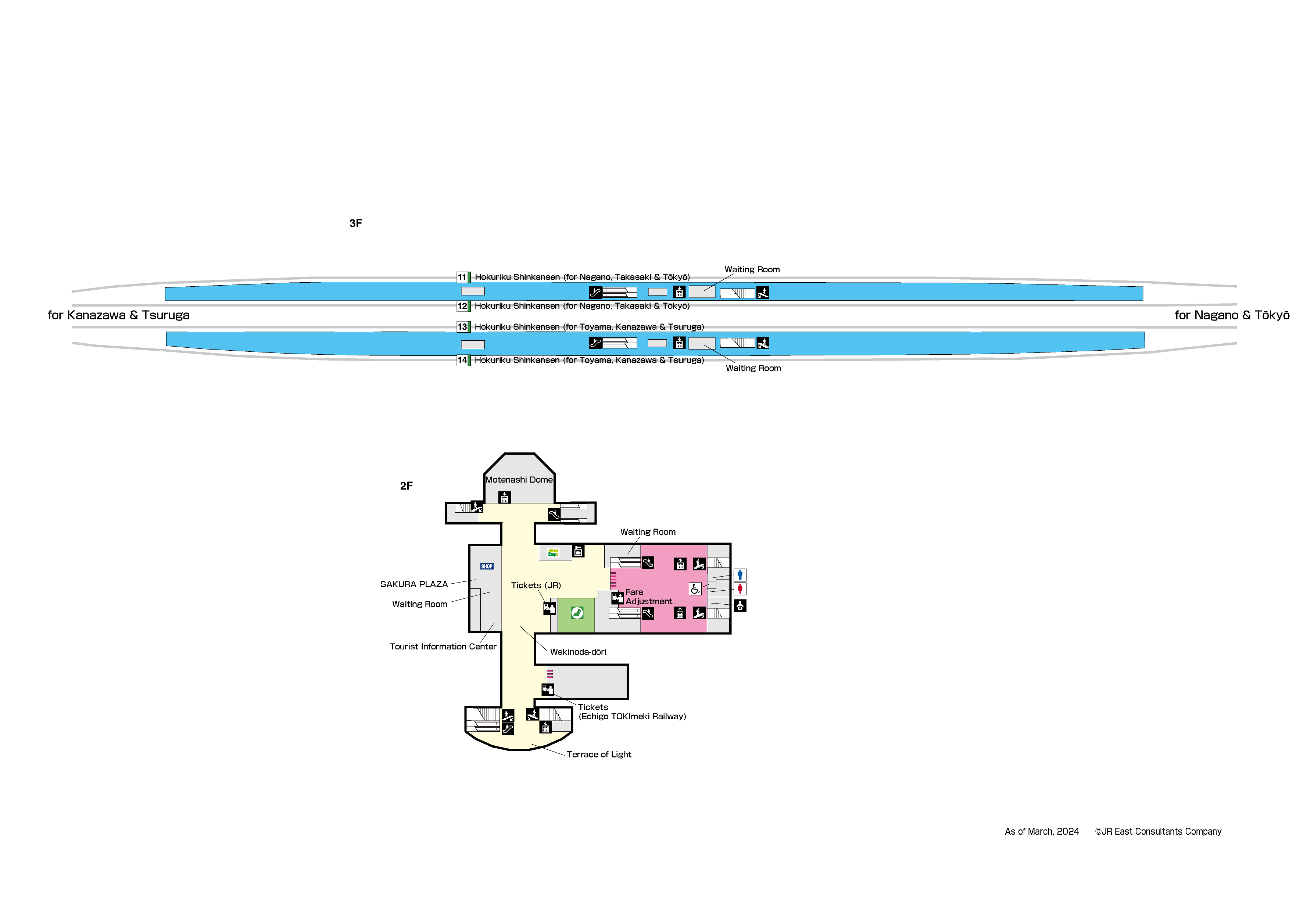 Joetsumyoko Station 2F-3FMap