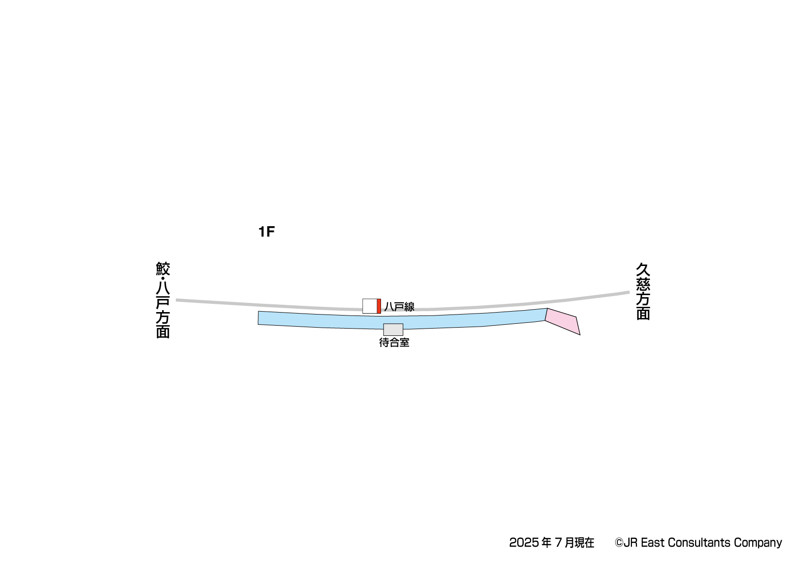有家駅　1F構内図