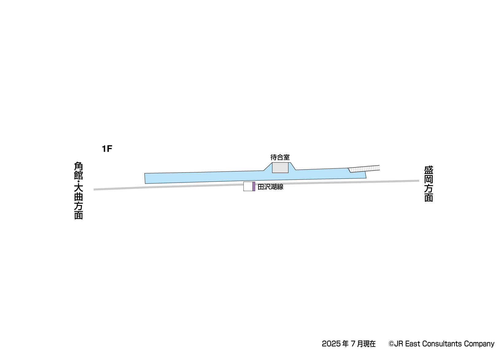 生田駅　1F構内図