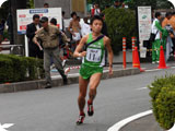 6区で区間2位の激走をする長門選手