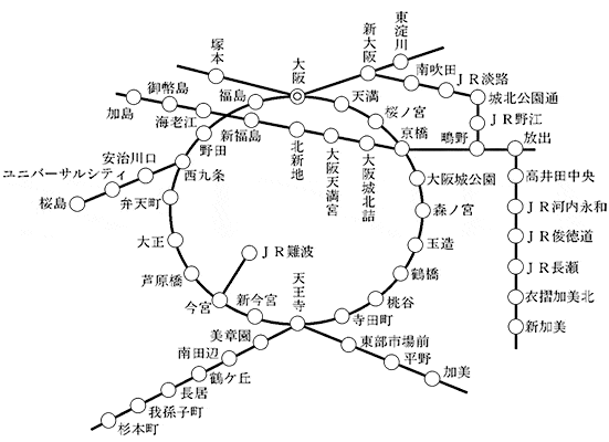 （5）大阪市内の図