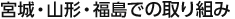 宮城・山形・福島での取り組み