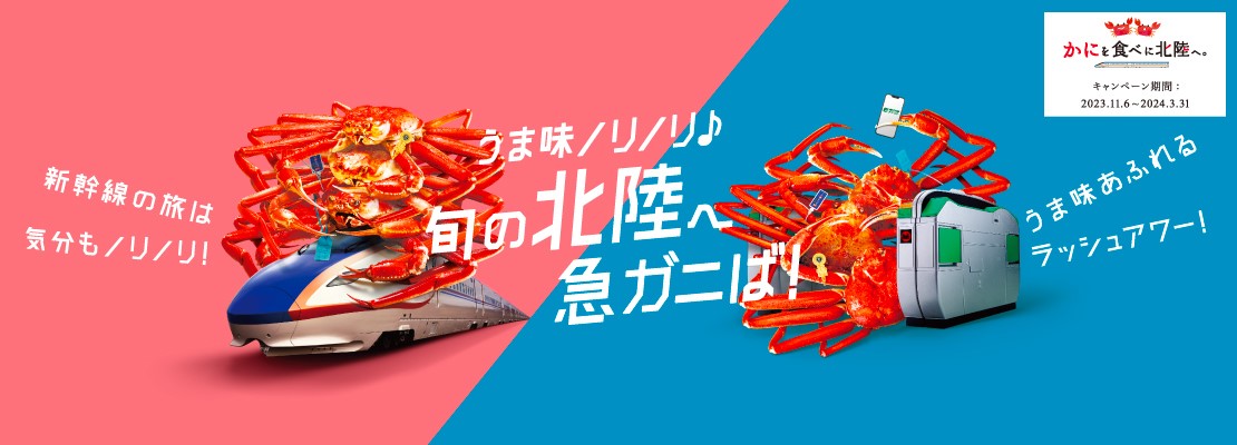 かにを食べに北陸へ。