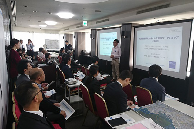 Smart City WG 第2回海浜幕張駅を対象とした防災WS開催