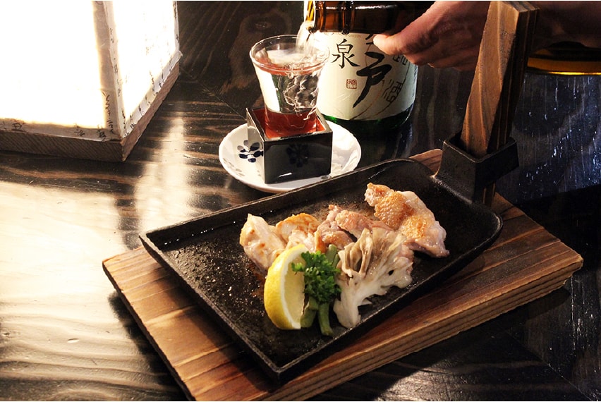 比内地鶏のくわ焼き
