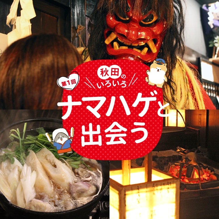 秋田のいろいろナマハゲと出会う