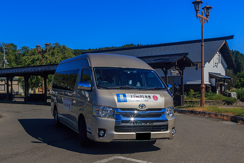 YOBUNORU KAKUNODATE arriving at Kakunodate Station